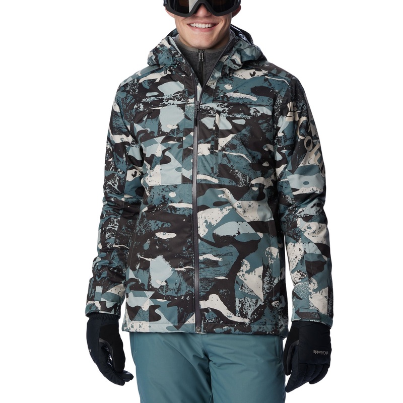 Columbia Men Regular fit Timberturner Coat Large Green Camouflage Waterproof