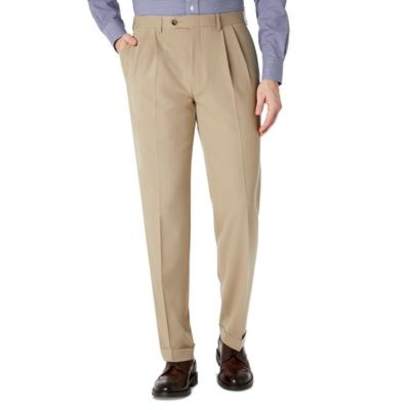 Lauren Ralph Lauren Men Classic fit Dress Pants 40 / 34 Beige Solid Stretch