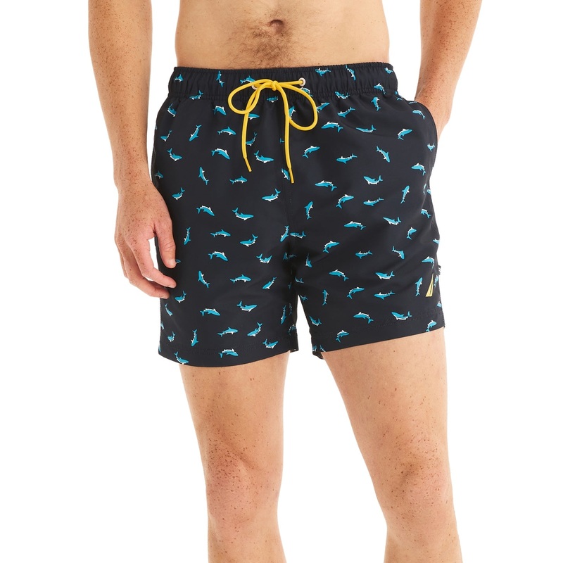 Nautica Mens Regular fit Swim Trunks Swimwear XL / 6 Blue