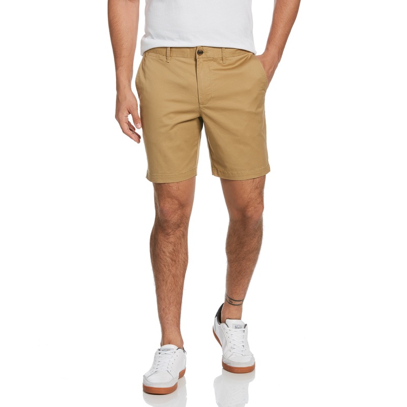 Original Penguin Mens Premium Slim Fit Shorts Size 29 Beige