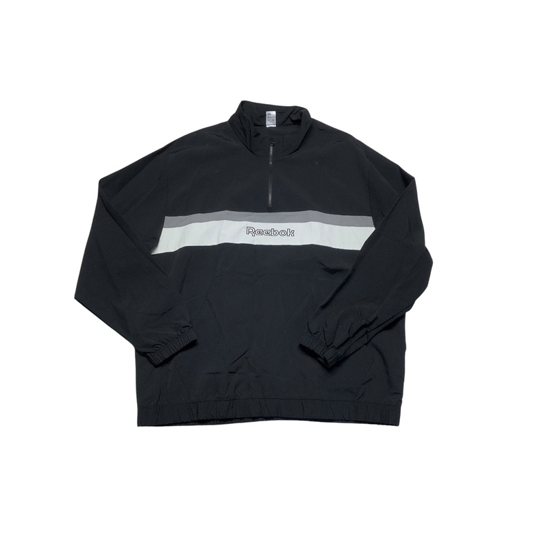 Reebok Mens Windbreaker Pullover Jacket XXL Black