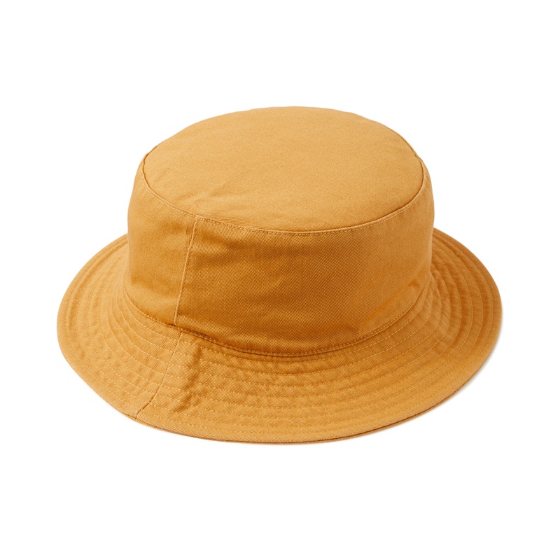 Sun + Stone Men's Denim Bucket Hat Yellow Mustard OSFA