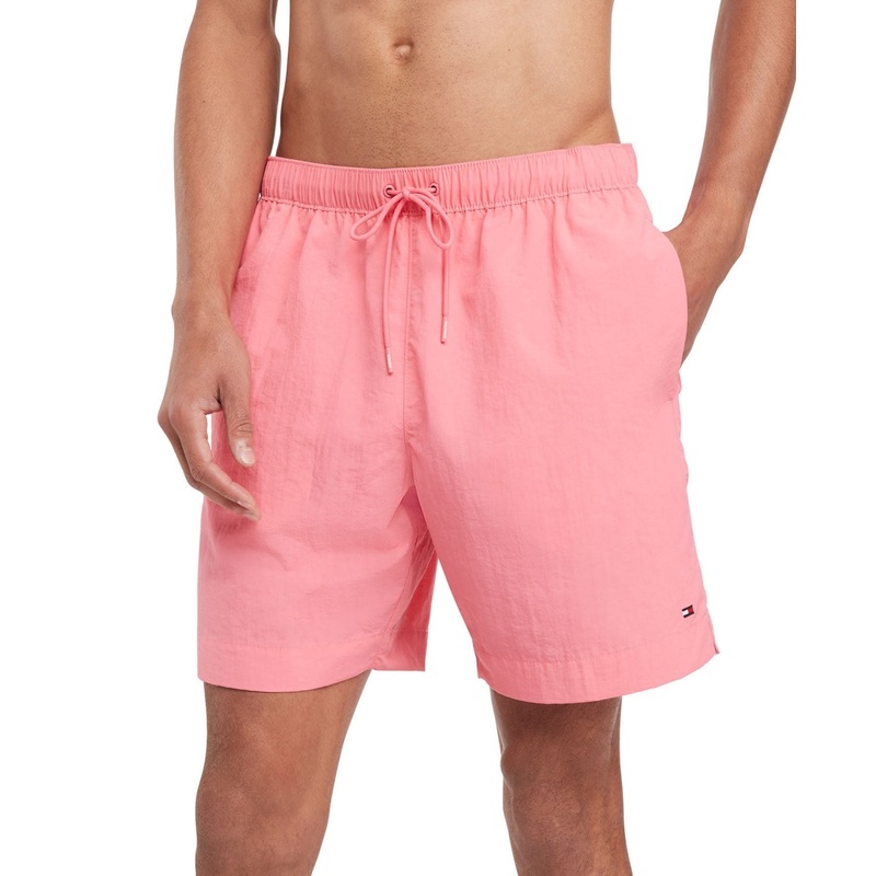 Tommy Hilfiger Mens Regular fit Swim Trunks Swimwear Large / 7 Pink