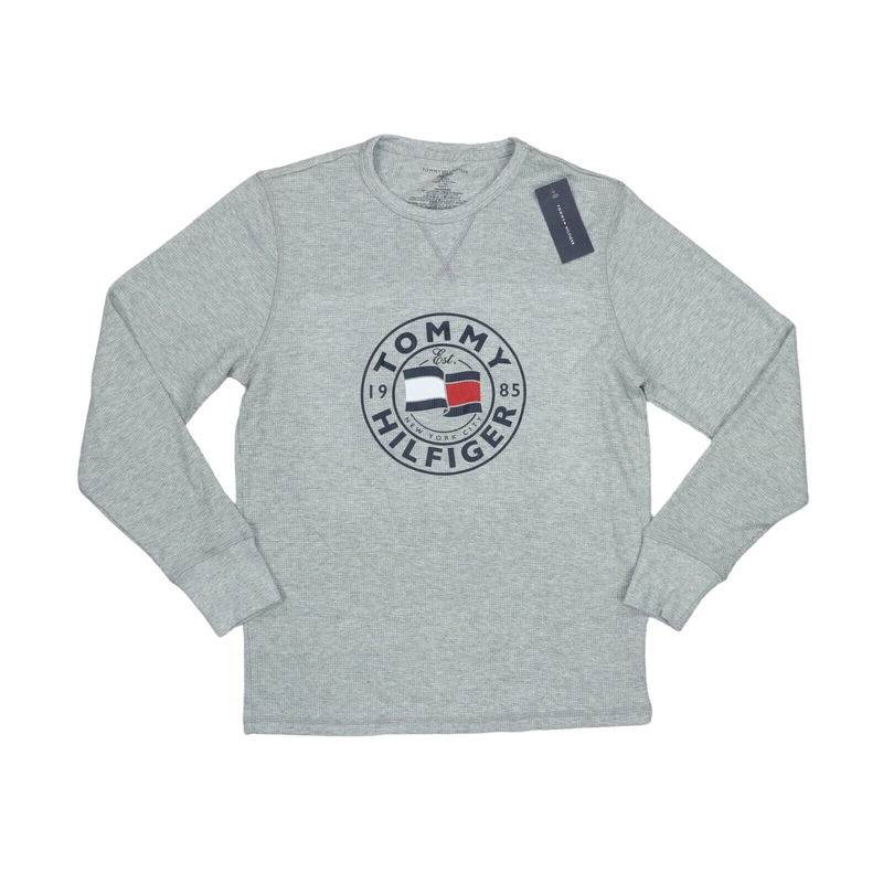 Tommy Hilfiger Waffle Knit Thermal Men's T-Shirt NWT Grey XL