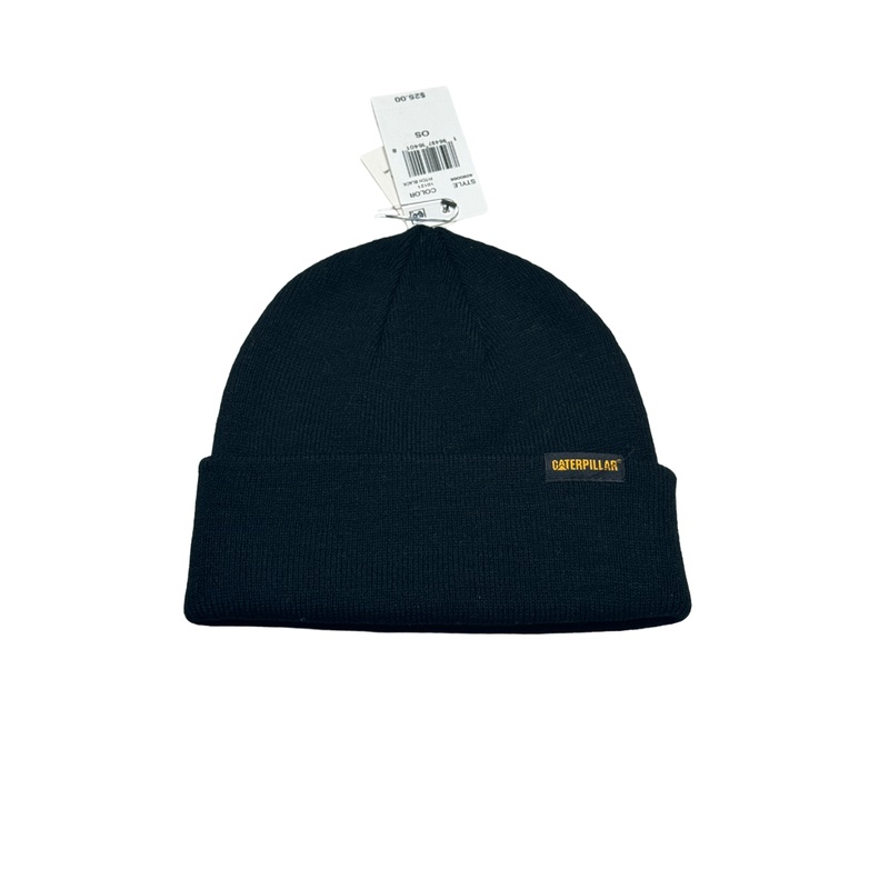 Caterpillar Men's Black Foundation Knit Hat Beanie
