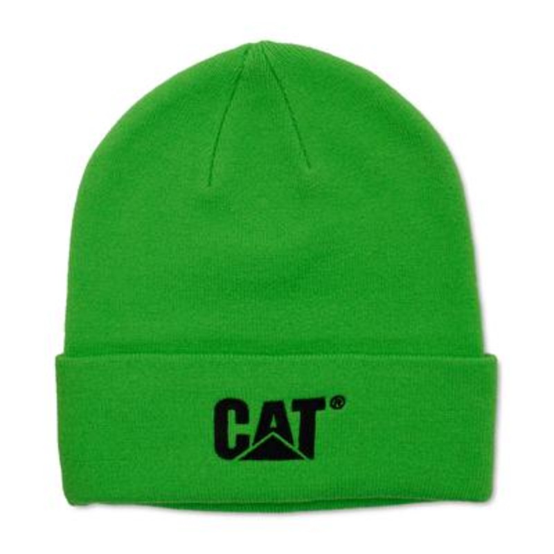 Caterpillar Men's Trademark Cuff Beanie Hat  Green Osfa Reg