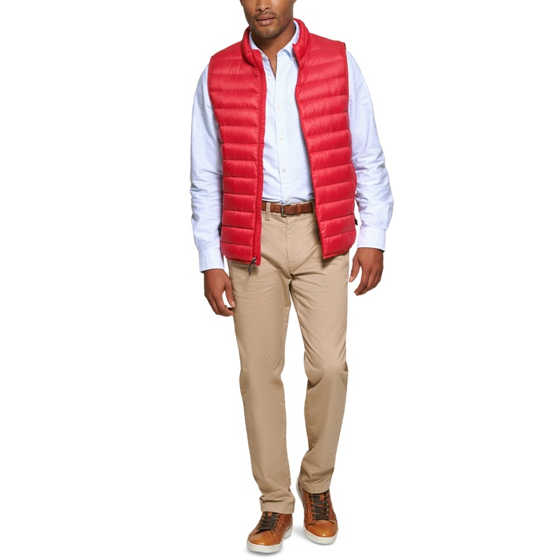 Club Room  Men's Down Packable Vest Red Small