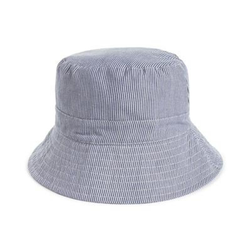 Club Room Men's Striped Bucket Hat  Dark Blue Osfa