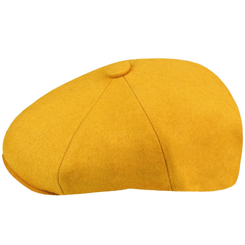 Country Gentleman Men's Hat Ramsey Cap Dark Yellow Medium
