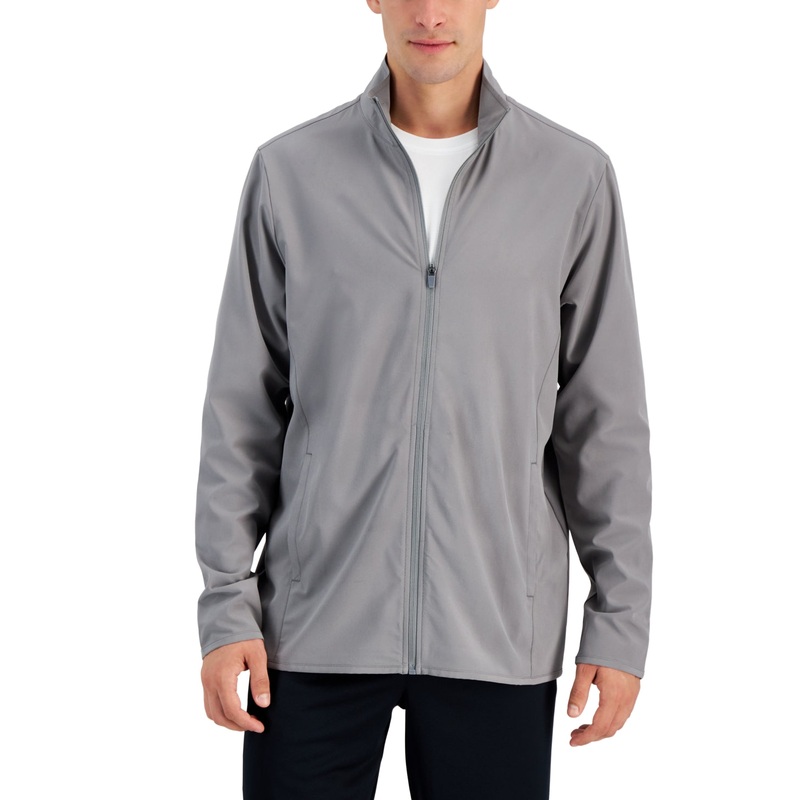 Id Ideology Men's Full zip Jacket Steel Grey Medium
