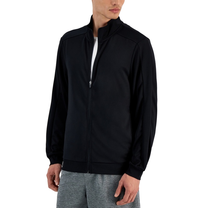 Id Ideology Men's Regular fit Knit Jacket Black Medium