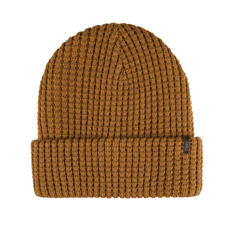 Levi's Men's Reversible Waffle Knit Beanie DARK BEIGE