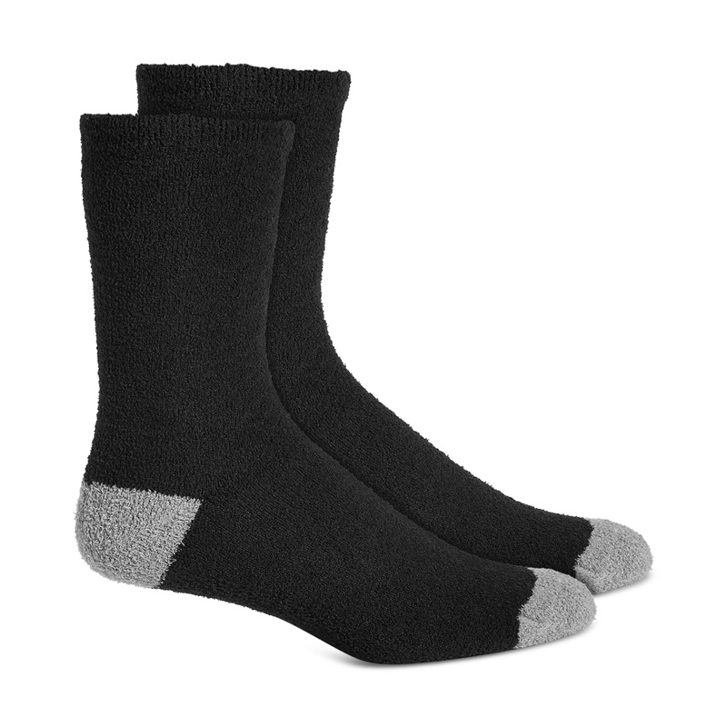 Sun + Stone Men's Cozy Socks Black Osfa Reg
