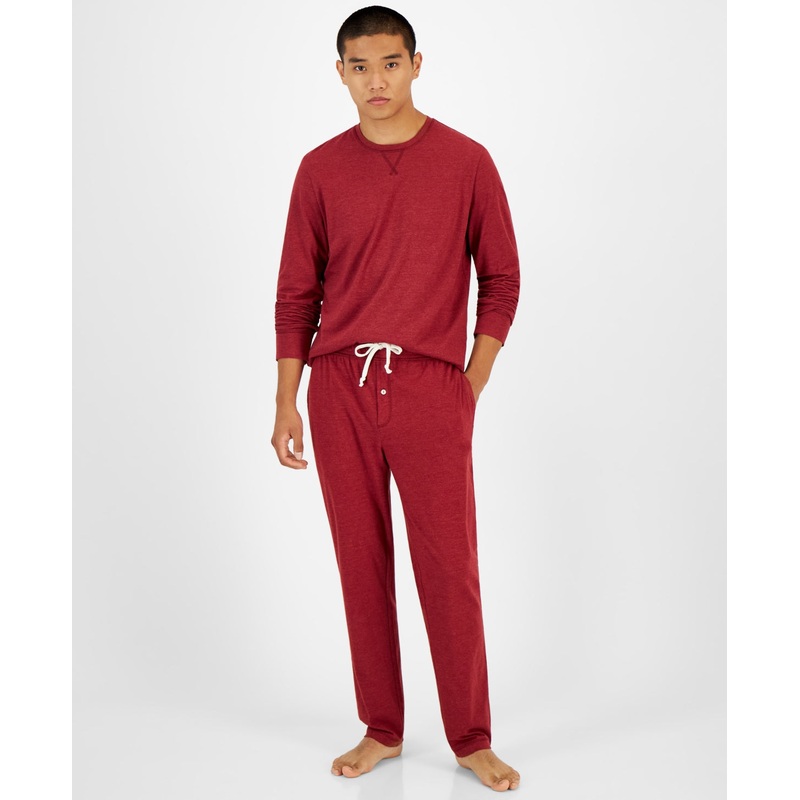 Sun + Stone Mens Wine Medium Crewneck Jersey Tshirt