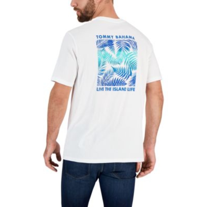 Tommy Bahama Men's Bay Of Palms Graphic Tee Xxxl White
