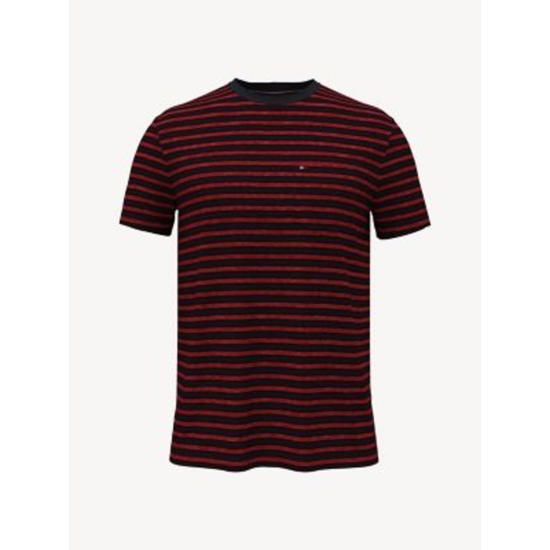 Tommy Hilfiger Men's Red Stripe Pocket T shirt Xs