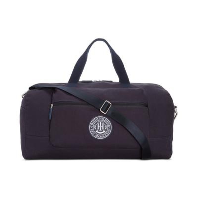 Tommy Hilfiger Men's Sean Canvas Duffel Bag  Navy