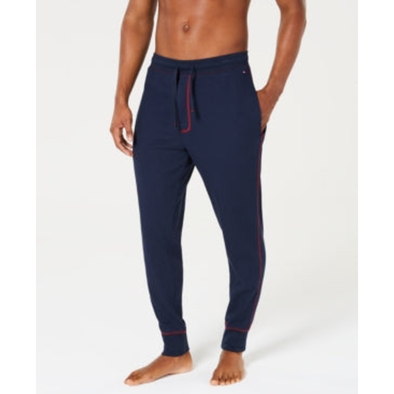 Tommy Hilfiger Men's Thermal Jogger Pants, Navy, Medium