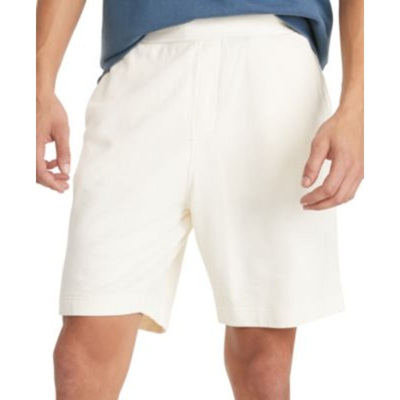 Tommy Hilfiger Men's White Garment dyed Sweat Shorts Large Cream / OFF White
