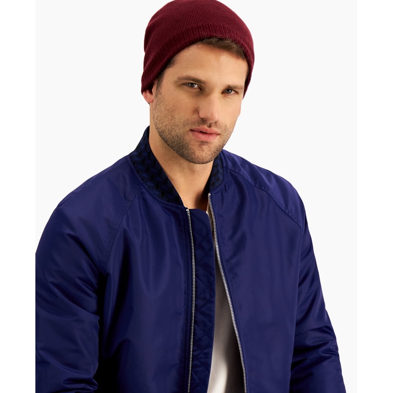 Alfani Men's Red Skull Cap Beanie Osfa Reg