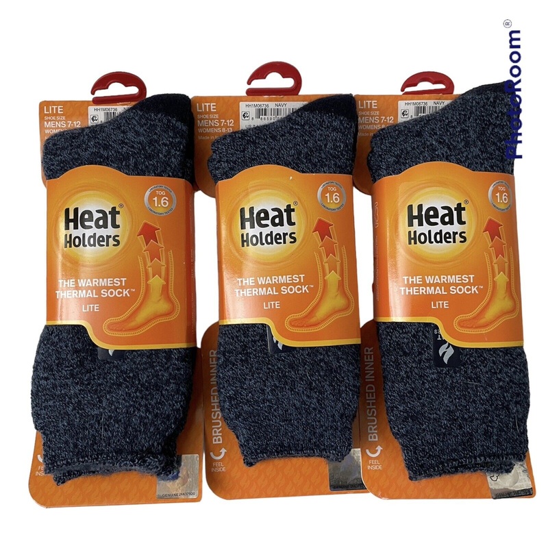 Heat Holders Navy Lite Thermal Socks Mens Navy Blue 7 - 12 / 1 Pair