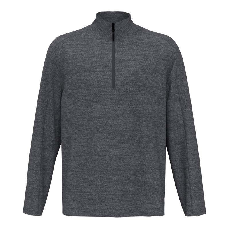 Pga Tour Men's Moisture-Wicking 1/4-Zip Sweater Dark Grey Heather Large