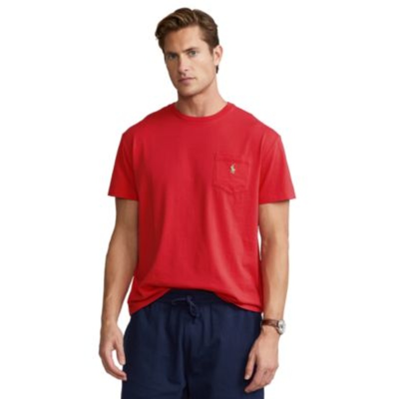 Polo Ralph Lauren Classic Fit Red Jersey Pocket Tshirt Xxl