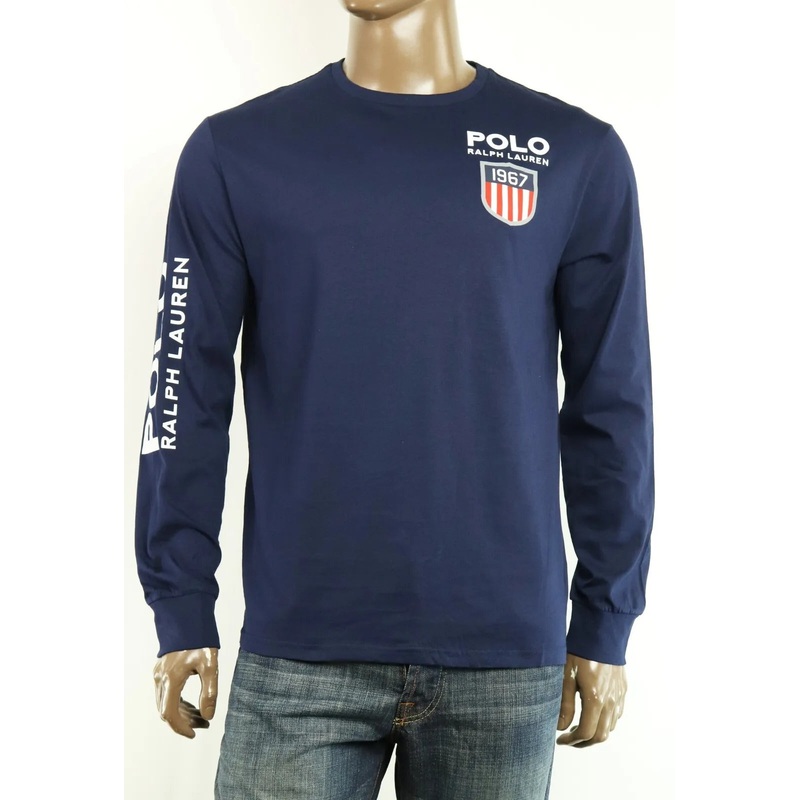Polo Ralph Lauren Logo Classic Fit Crew Neck Long Sleeve T Shirt XXL