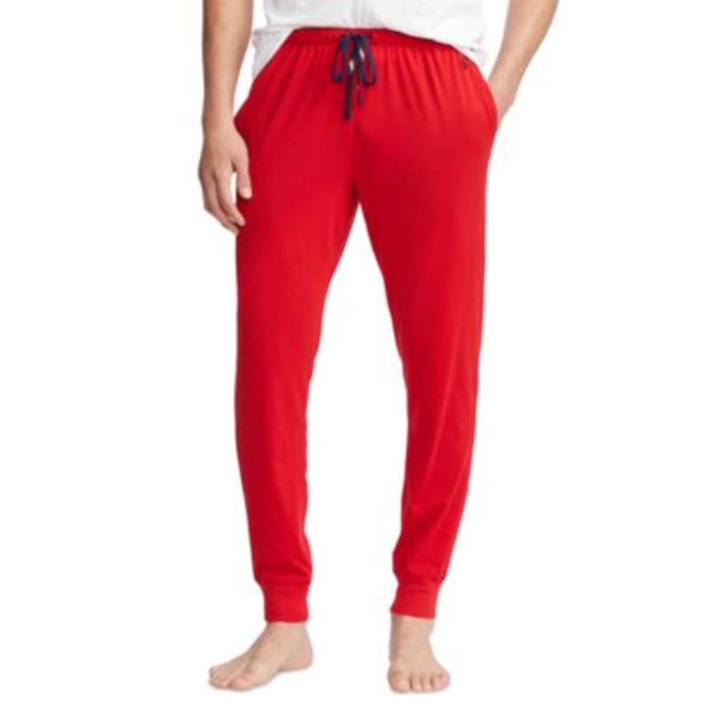 POLO RALPH LAUREN Men's Lightweight Knit Pajama Jogger Pants XL Red