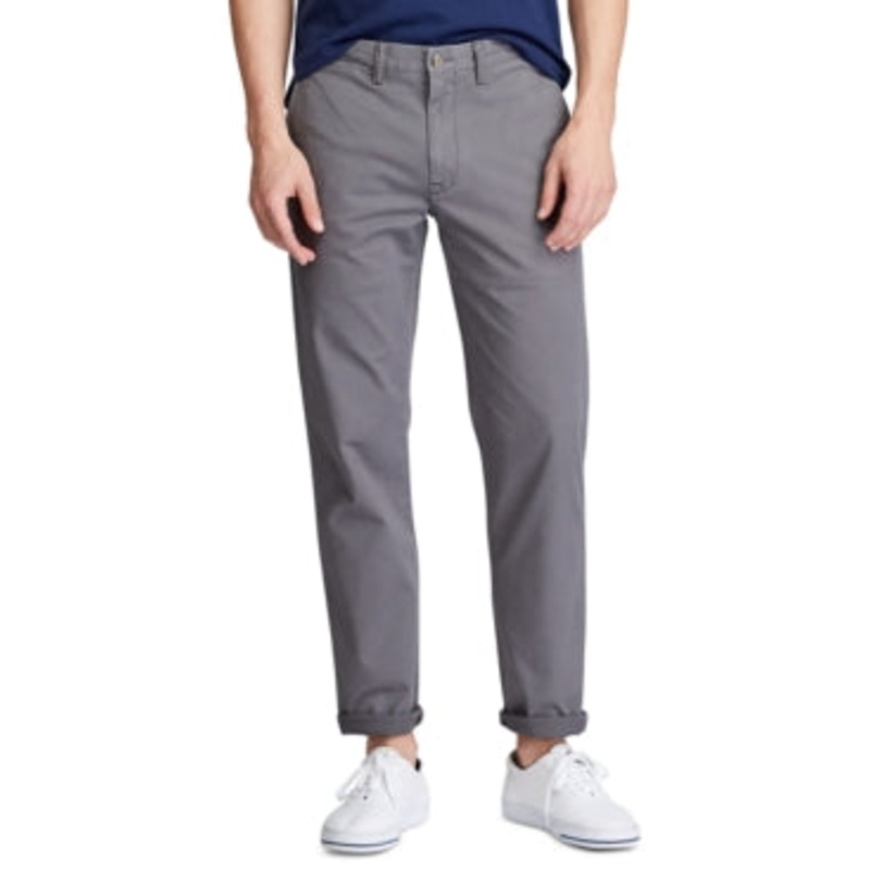 Ralph Lauren Men's Gray Stretch Chino Pants 40 X 30