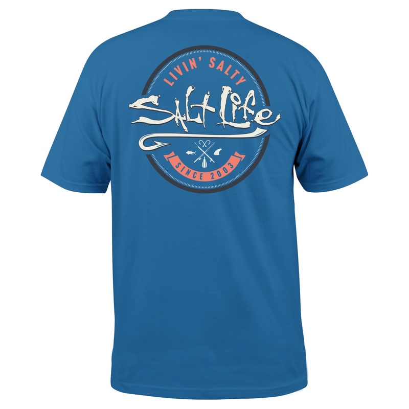 Salt Life Playing Hookie Tee Blue Large