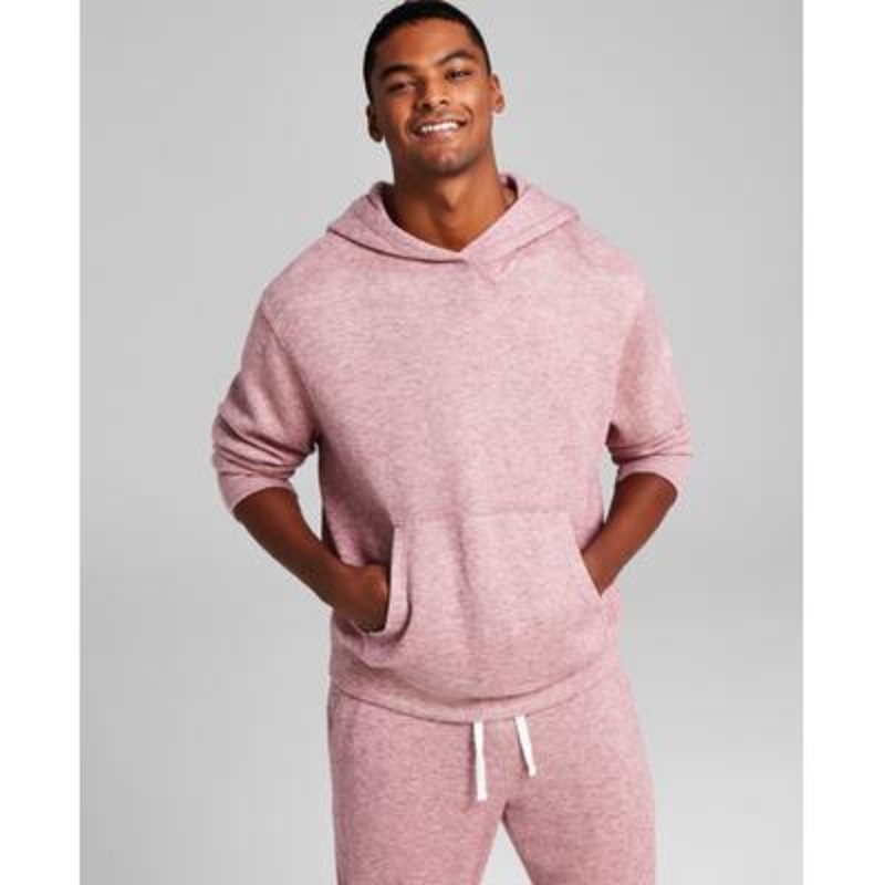 And Now This Men's Cozy Fleece Maroon Hoodie Sweatshirt Dark Red XL