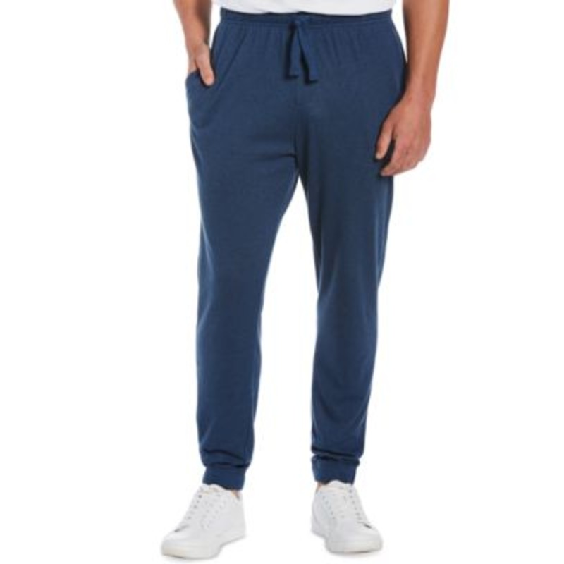 Cubavera Men's Dress Blue Double knit Jogger Pants Blue Xxl