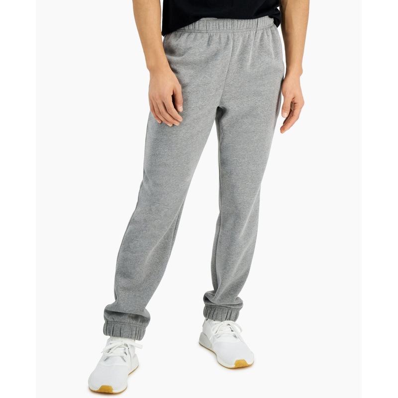 Id Ideology Men's Fleece Sweatpants  Stormy Heather  Gray Large