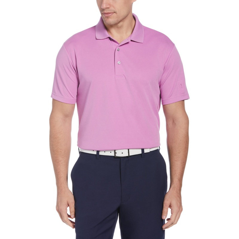 Pga Tour Men's Airflux Golf Polo Shirt Purple Xxl