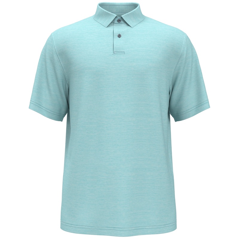 Pga Tour Men's Blue Spacedye Polo Shirt XXL