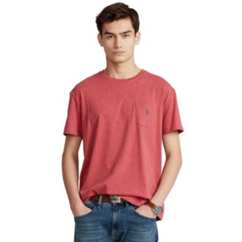 Polo Ralph Lauren Men's Classicfit Red Jersey T Shirt Medium Red