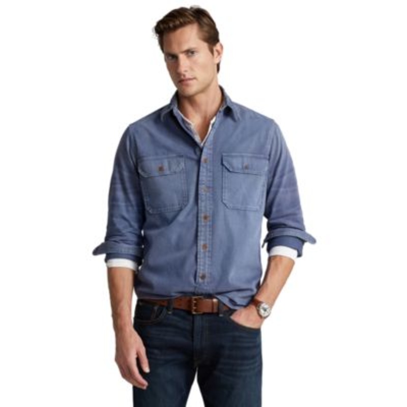 Polo Ralph Lauren Men's Denim Workshirt  Navy Blue XS