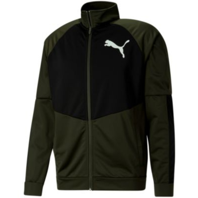 Puma Men's Green Workout Track Jacket Size Small