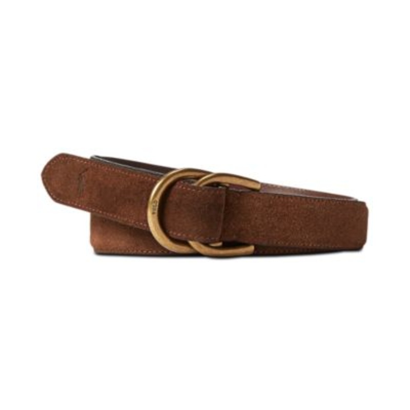 Ralph Lauren Men's Brown Suede Dring Belt XL Brown