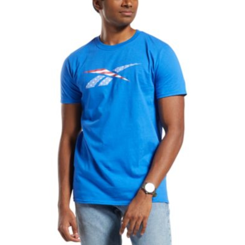 Reebok Men's Vector Tshirt  Royal Blue Large