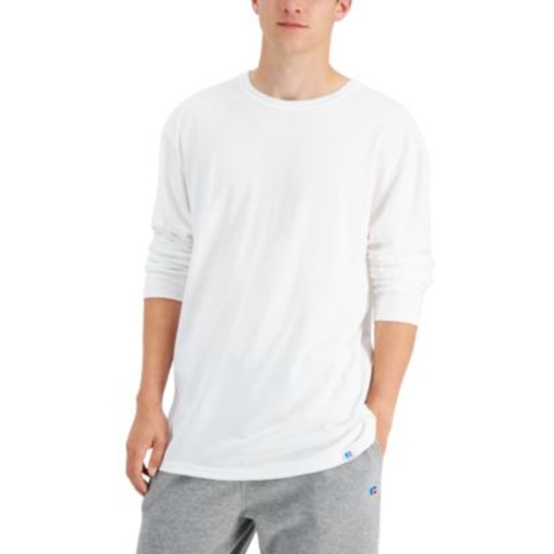 Russell Athletic Men's Longsleeve Tshirt White Small