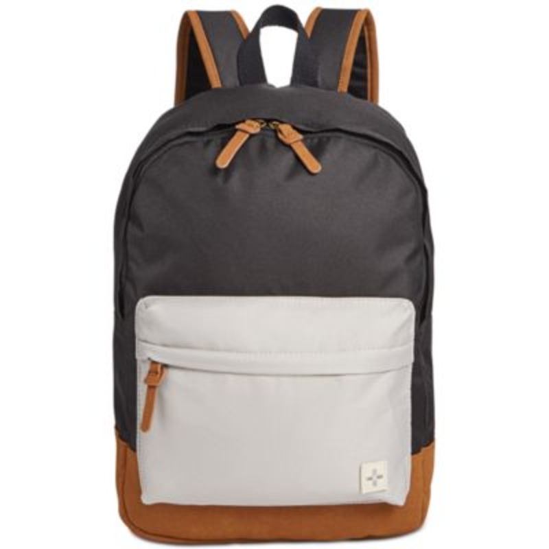 Sun + Stone Riley Colorblocked Backpack  Black Osfa Reg