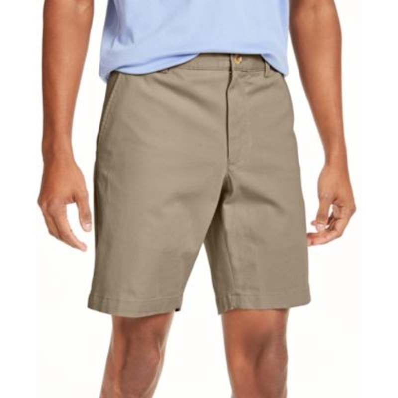 Club Room Men's 7" 4Way Stretch Shorts  Brown 36 Reg