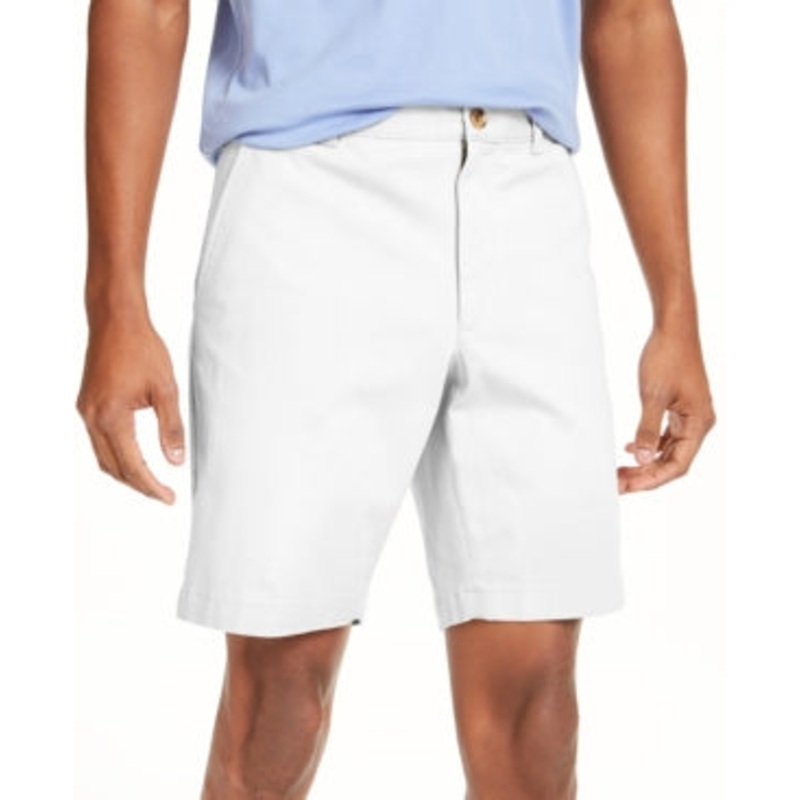 Club Room Men's 7" 4Way Stretch Shorts White Size 44 Reg