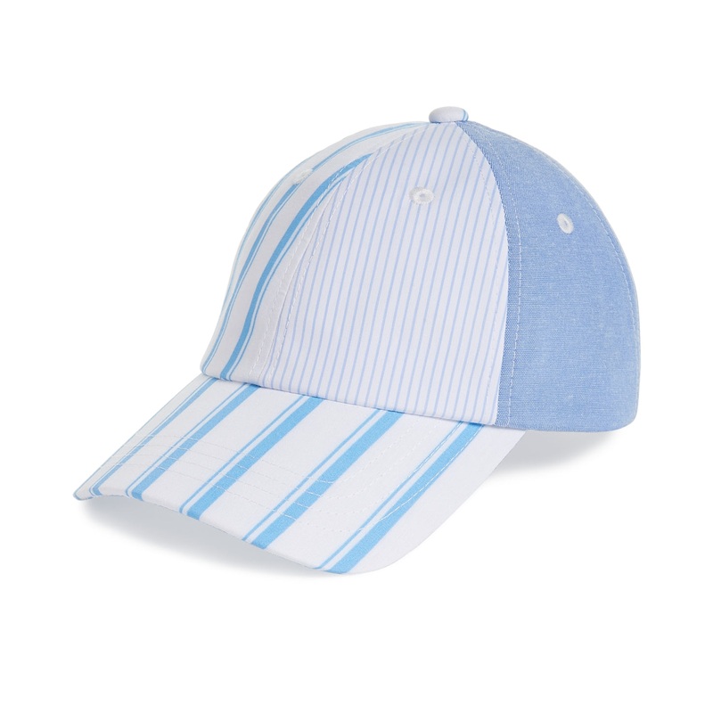 Club Room Men's Blue Striped Baseball Hat Osfa Reg