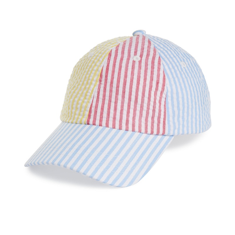 Club Room Men's Striped Baseball Hat  Blue/Pink Osfa Reg