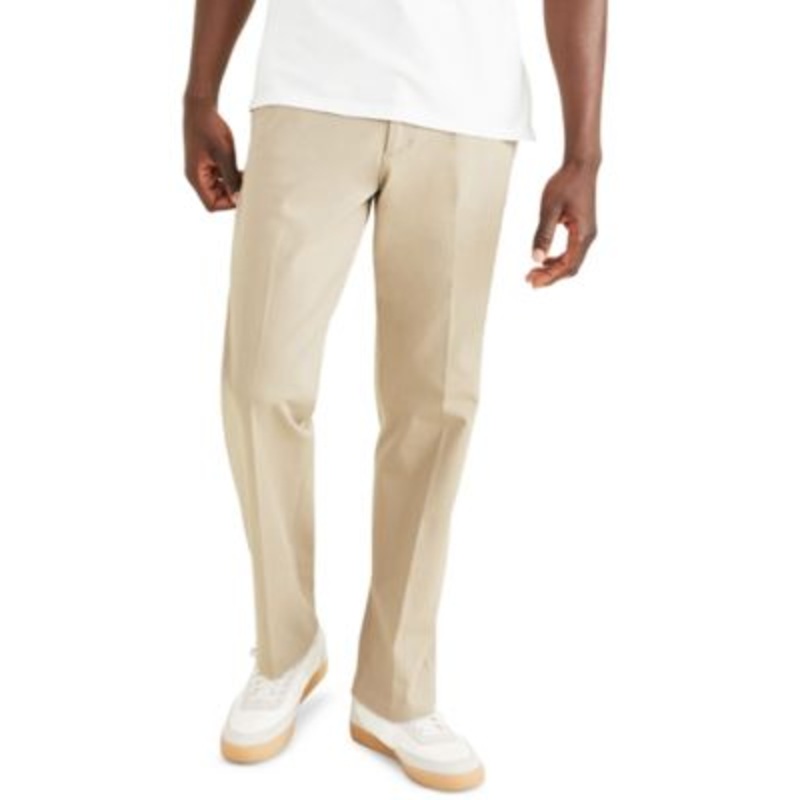 Dockers City Tech Trouser Classic Fit Flat Front Pants 30 X 30 Beige