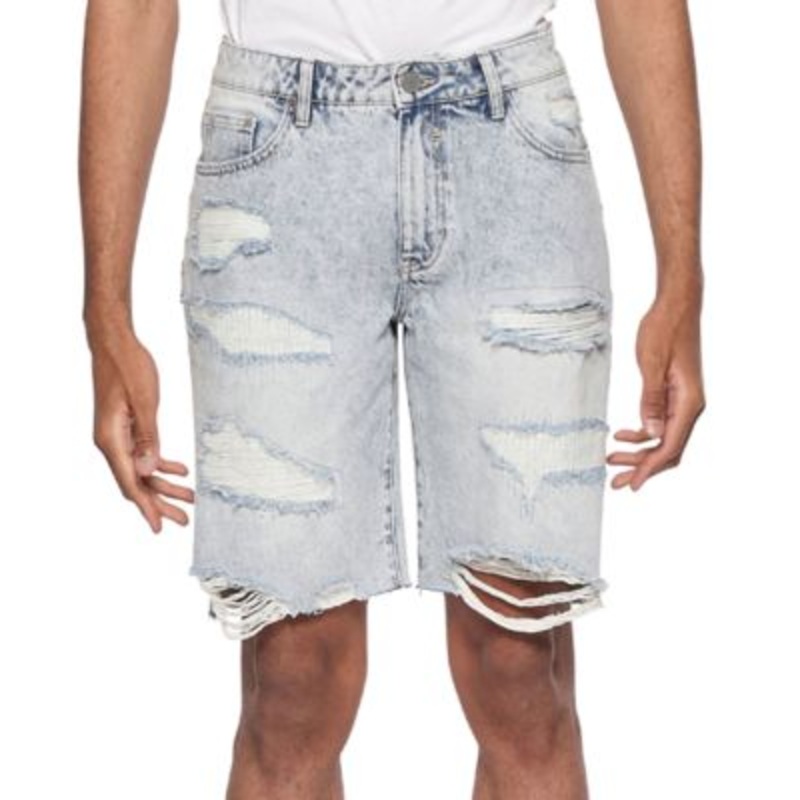 Eleven Paris Men's Decon Denim Shorts Light Blue Size 30