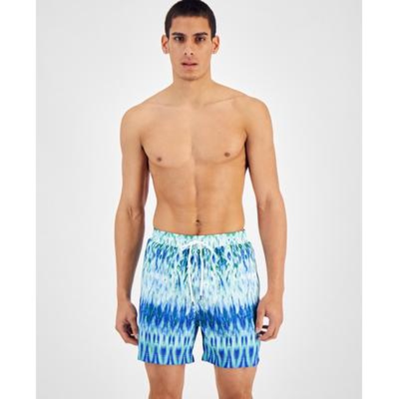 International Concepts Men's Jewel Mirage 5" Board Shorts Teal Navy Xxl